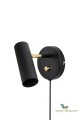 ! HIT ! Kinkiet czarny Hubble Black 433311 Globen ryflowany