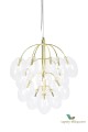 1 szt / 24 H Lampa wisząca Drops Brass 658063 Globen