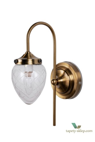 Kinkiet Juni IP44 Cut Glass Clear 690251 Globen