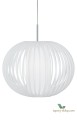 Lampa wisząca Plastic straps XL White / Chrome 873108 Globen
