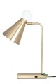 Lampa stołowa Ludo Brushed Brass/White 921665 Globen