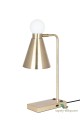Lampa stołowa Ludo Brushed Brass/White 921665 Globen