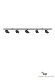 Lampa sufitowa Swan 5 Black 961511 Globen