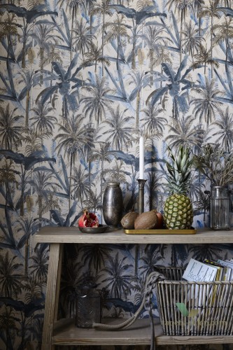 Tapeta Mind the Gap WP20524 The Jungle Smoke Blue