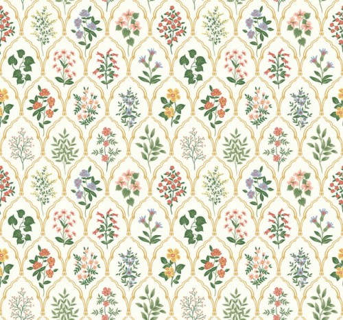 Tapeta Kwiaty Treliaż York Wallcoverings RI5130 Hawthorne Rifle Paper Co.