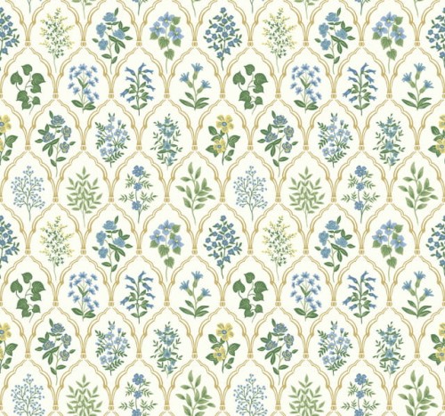Tapeta Kwiaty Treliaż York Wallcoverings RI5132 Hawthorne Rifle Paper Co.