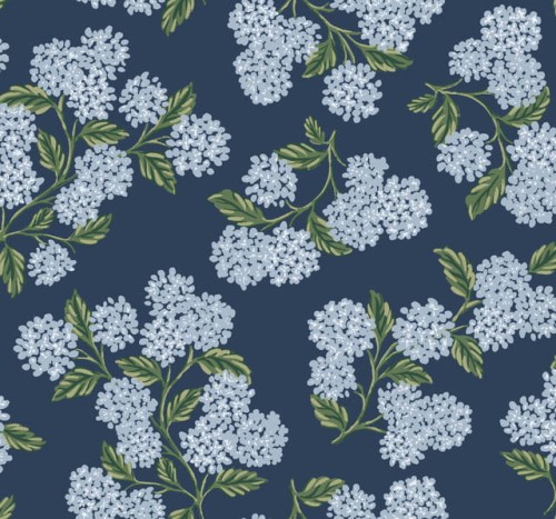 Tapeta Kwiaty Hortensji York Wallcoverings RI5142 Hydrangea Rifle Paper Co.