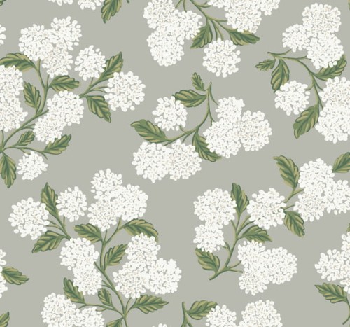 Tapeta Kwiaty Hortensji York Wallcoverings RI5144 Hydrangea Rifle Paper Co.