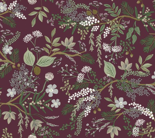 Tapeta Kwiaty I Liście York Wallcoverings RI5164 Juniper Forest Rifle Paper Co.