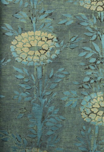 Tapeta w kwiaty vintage York Wallcoverings AF6519 French Marigold Tea Garden