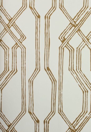 Tapeta orientalna kratownica York Wallcoverings AF6560 Oriental Lattice Tea Garden