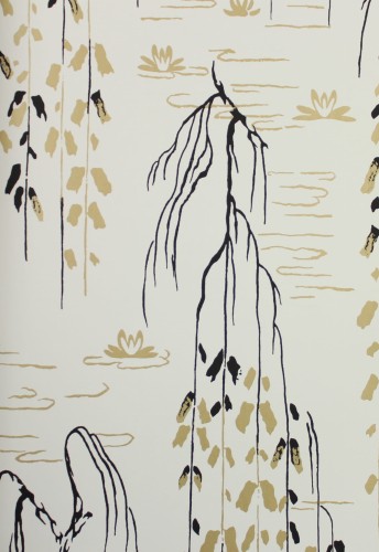 Tapeta roślinna York Wallcoverings AF6581 Willow Branches Tea Garden
