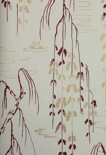 Tapeta roślinna York Wallcoverings AF6584 Willow Branches Tea Garden