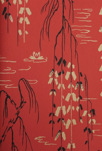 Tapeta roślinna York Wallcoverings AF6585 Willow Branches Tea Garden