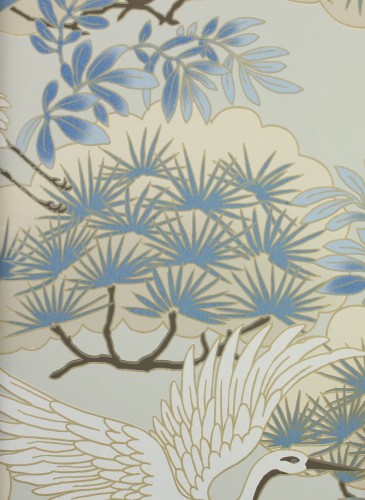 Tapeta York Wallcoverings AF6591 Sprig and Heron Tea Garden