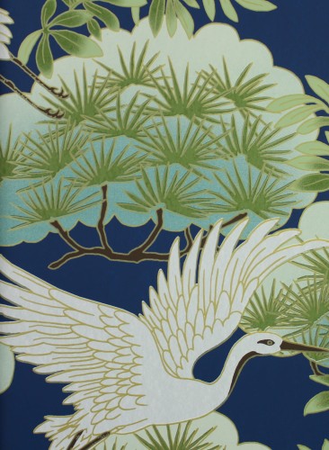 Tapeta York Wallcoverings AF6592 Sprig and Heron Tea Garden