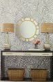 Tapeta liście York Wallcoverings HC7502 Tea Leaves (Stripe) Handcrafted Naturals