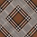 Tapeta Mind the Gap WP20390 Checkered Patchwork Mid Brown