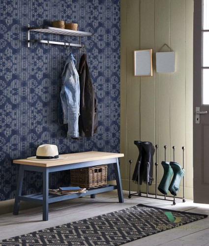 Tapeta Mind the Gap WP20396 Washed Shibori Indigo