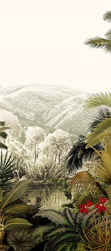 Mural dżungla Khroma DG2DIS1012 Discover Oasis Wall Designs II