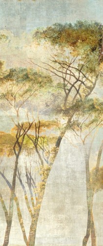 Mural zamglone drzewa Khroma DG2HYM1023 Hymn Savanna Wall Designs II