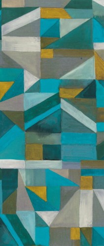 Mural geometryczny Khroma DG2LYR1022 Lyric Blue Wall Designs II