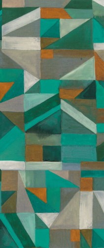 Mural geometryczny Khroma DG2LYR1032 Lyric Green Wall Designs II