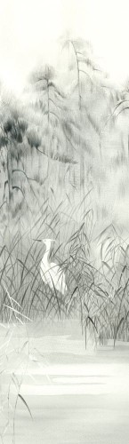 Mural żurawie Khroma DG2NUA1012 Nuage Lake Wall Designs II