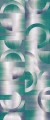 Mural geometryczny Khroma DGPRI1013 Leonardo Teal Wall Designs II