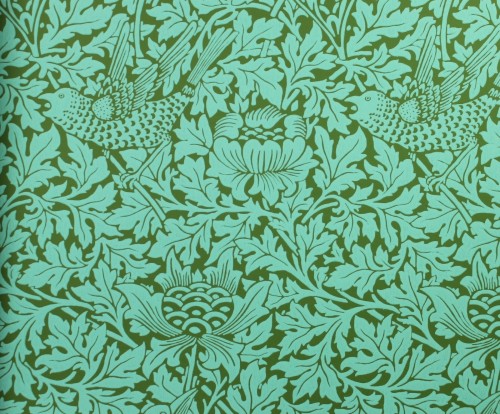 Tapeta Ptaki I Rośliny Morris & Co. 216958 Bird & Anemone The Queen Square Collection