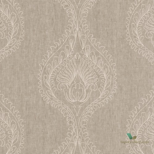 Tapeta Ornament Tekstylna Casamance 70580170 Monarque Natural