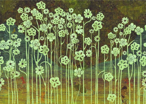 Mural Orientalny Elitis TP28003 Les Pays Lointains Soleil Levant