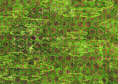 Tapeta Heksagony I Chmury Elitis TP28502 De Lac en Lac Soleil Levant