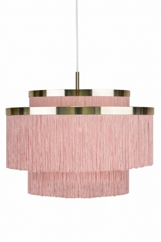 ! PROMO ! Lampa Wisząca Frędzelki Frans Pink 759004 Globen