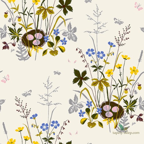 Tapeta Boras 1961 Lisbet Jobs Fagelbo Scandinavian Designers III