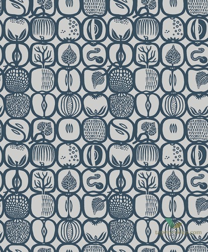 Tapeta Boras 1973 Stig Lindberg Fruktlada Scandinavian Designers III