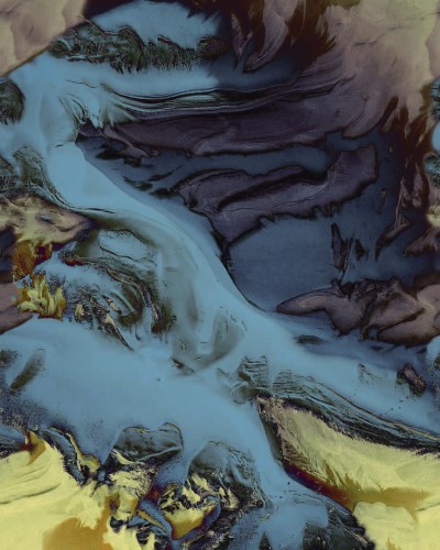 Tapeta Wall&Deco WDLW2102 Layered Waves Contemporary 2021