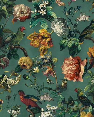Tapeta Papugi Kwiaty Eijffinger 307305 Museum