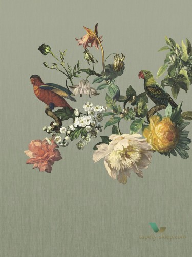 Mural Papugi Kwiaty Eijffinger 307402 Big Birds Museum