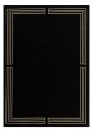 Dywan Geometryczny Czarny Carpet Decor Royal Black Art Deco Collection