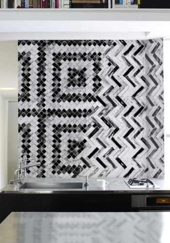 Fototapeta pod prysznic WET_CR1501 Criss-cross Wall and Deco