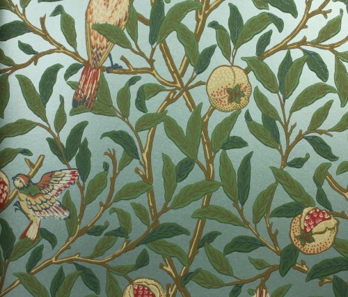 Tapeta Ptaki i Owoce Morris & Co. 216820 Bird & Pomegranate Compilation 212538