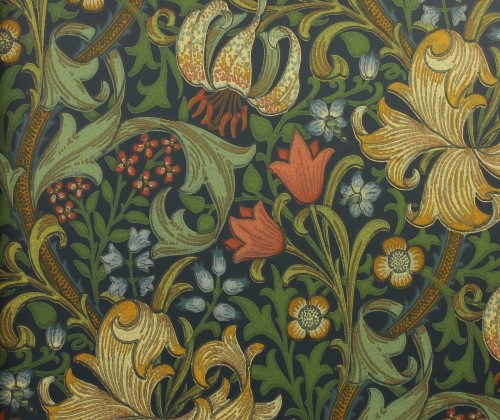 Tapeta Kwiaty Morris & Co. 216816 Golden Lily Compilation