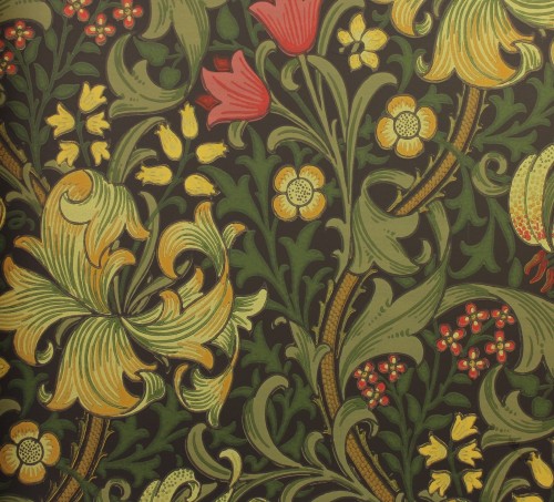 Tapeta Kwiaty Morris & Co. 216853 Golden Lily Compilation
