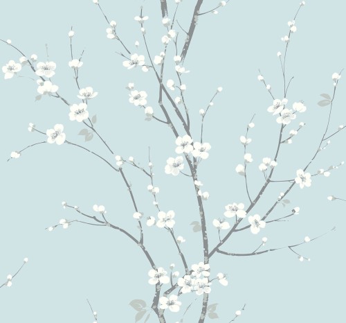 Tapeta w kwiaty wiśni Wallquest EC81802 Monterey Newport