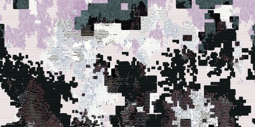 Tapeta Z Motywem Pikseli Inkiostro Bianco INKIINR2002 Infinite Coding Inediti Cruise Collection Arcade