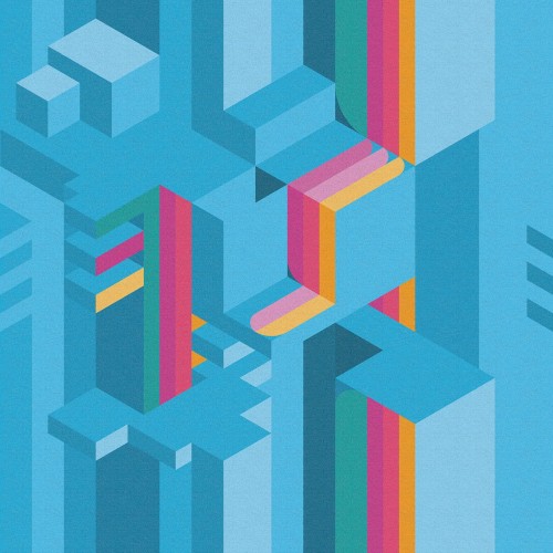 Tapeta W Stylu Retro Inkiostro Bianco INKEIKO2003 Tetriso Inediti Cruise Collection Arcade