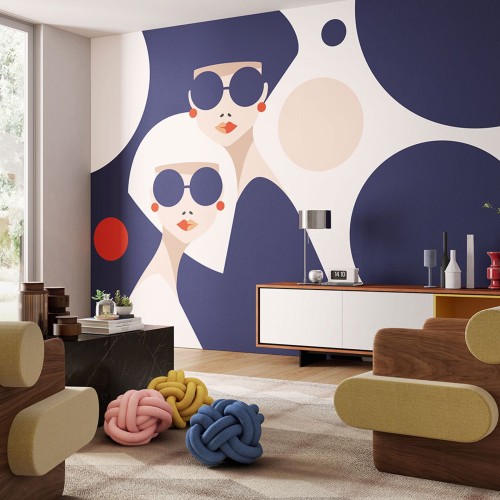 Tapeta Z Kobietami Inkiostro Bianco INKITTE2001 Women Inediti Cruise Collection Arcade