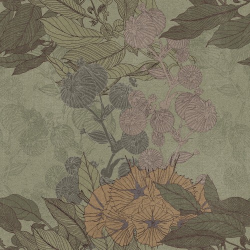 Tapeta Roślinna Inkiostro Bianco HYCCARA INKCJFQ2002 Sketchbook Collection