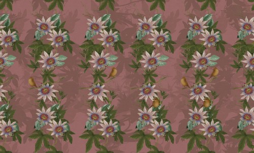 Tapeta Kwiatowe Pnącza Inkiostro Bianco LIXUS INKCITS2002 Sketchbook Collection